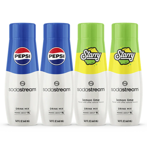 Sodastream Pepsi® & STARRY® Variety Drink Mix 4 Pack 440ml