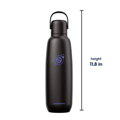 Sodastream Fizz & Go™ Insulated Stainless Steel Carbonating Bottle Black 30.4 oz